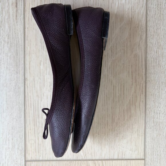 Repetto Dark Brown Ballet Flats 37 - Picture 6 of 8